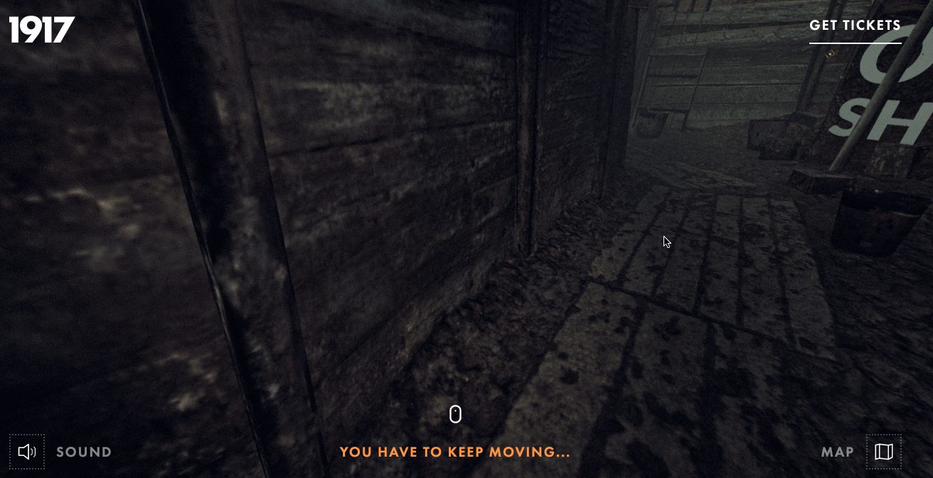 1917 award winning website in the trenches